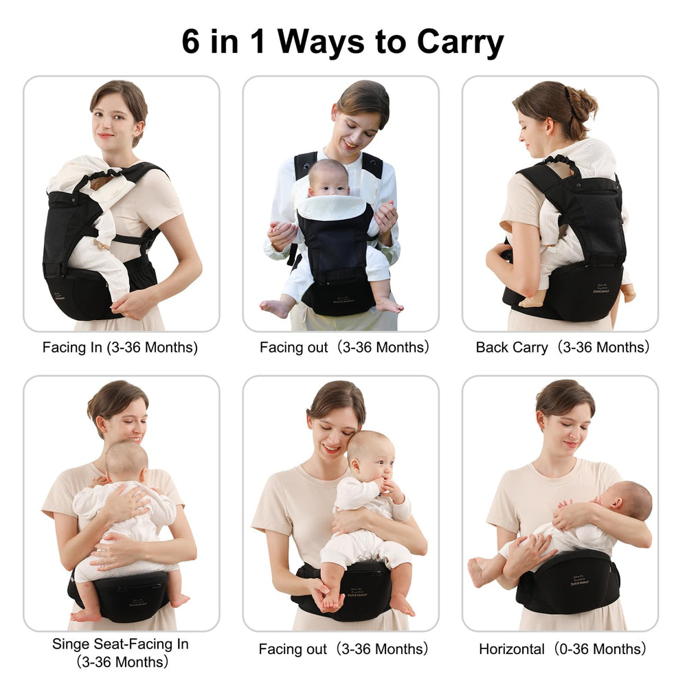 Bebamour ergonomic-lumbar-support closeup emphasizes back-friendly wear during long outings.
