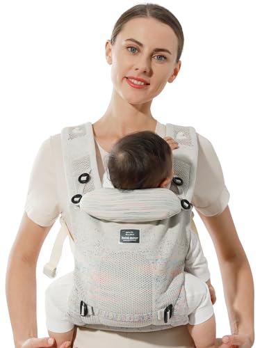Bebamour Knit Baby Carrier back carry shows versatile support for longer outings.