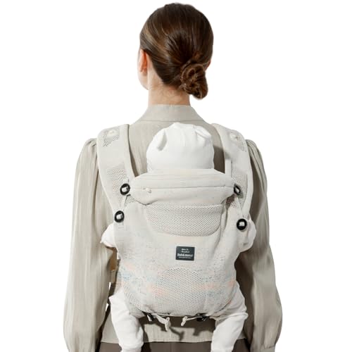 Bebamour Knit Baby Carrier skin-friendly material feels soft against baby's skin.