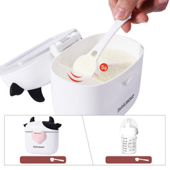 Bebamour large 450ml capacity container holds enough milk powder for trips