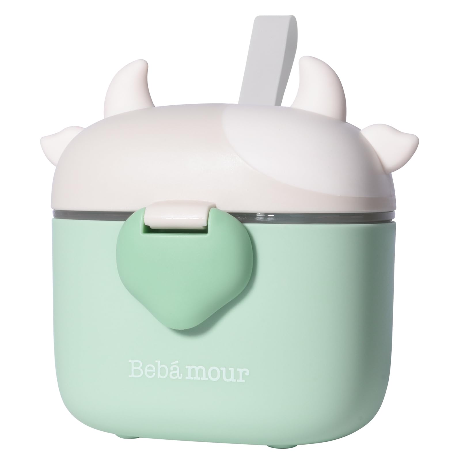 Bebamour built-in scoop and leveller for accurate powder portions.