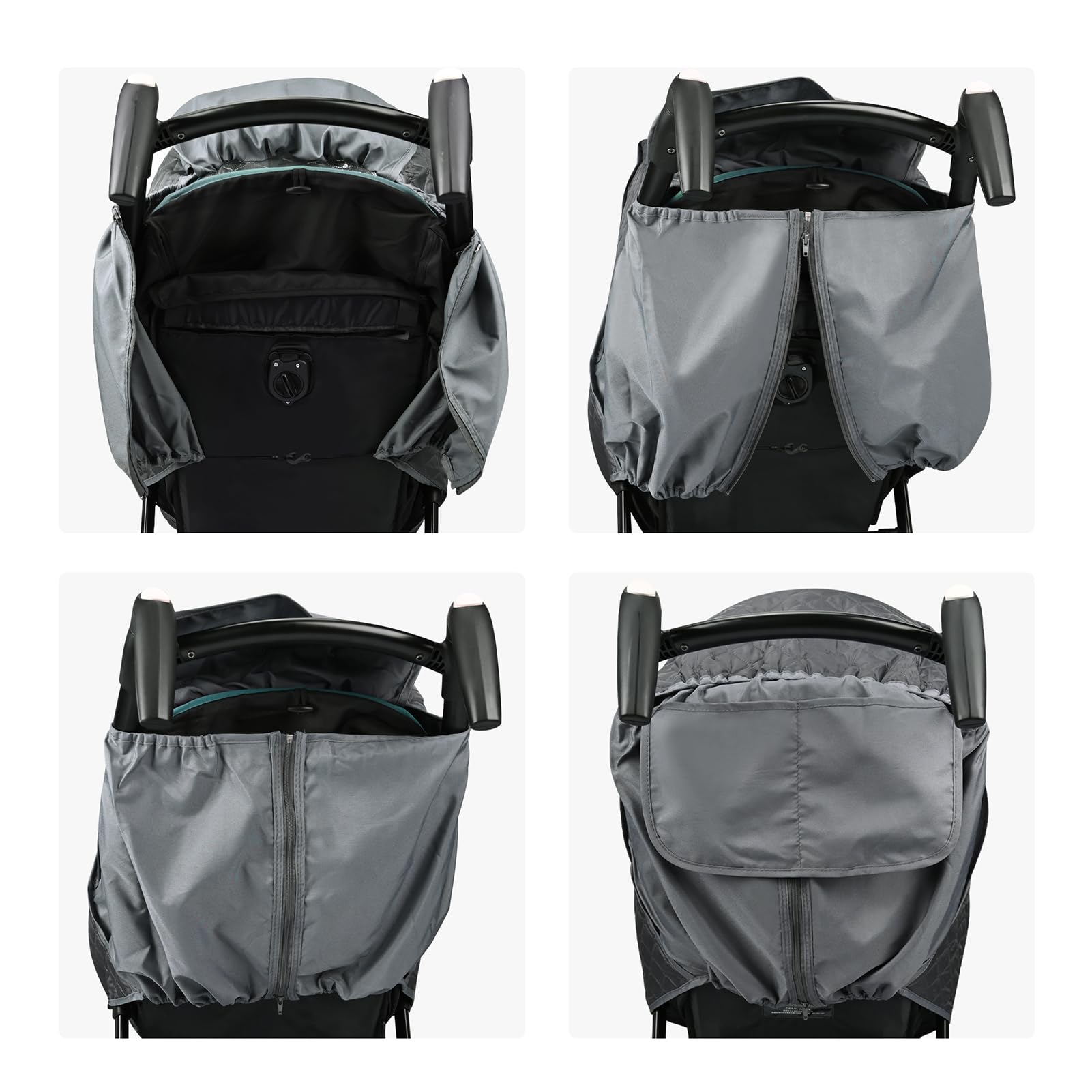 Bebamour rain cover features air-holes for breathable airflow.