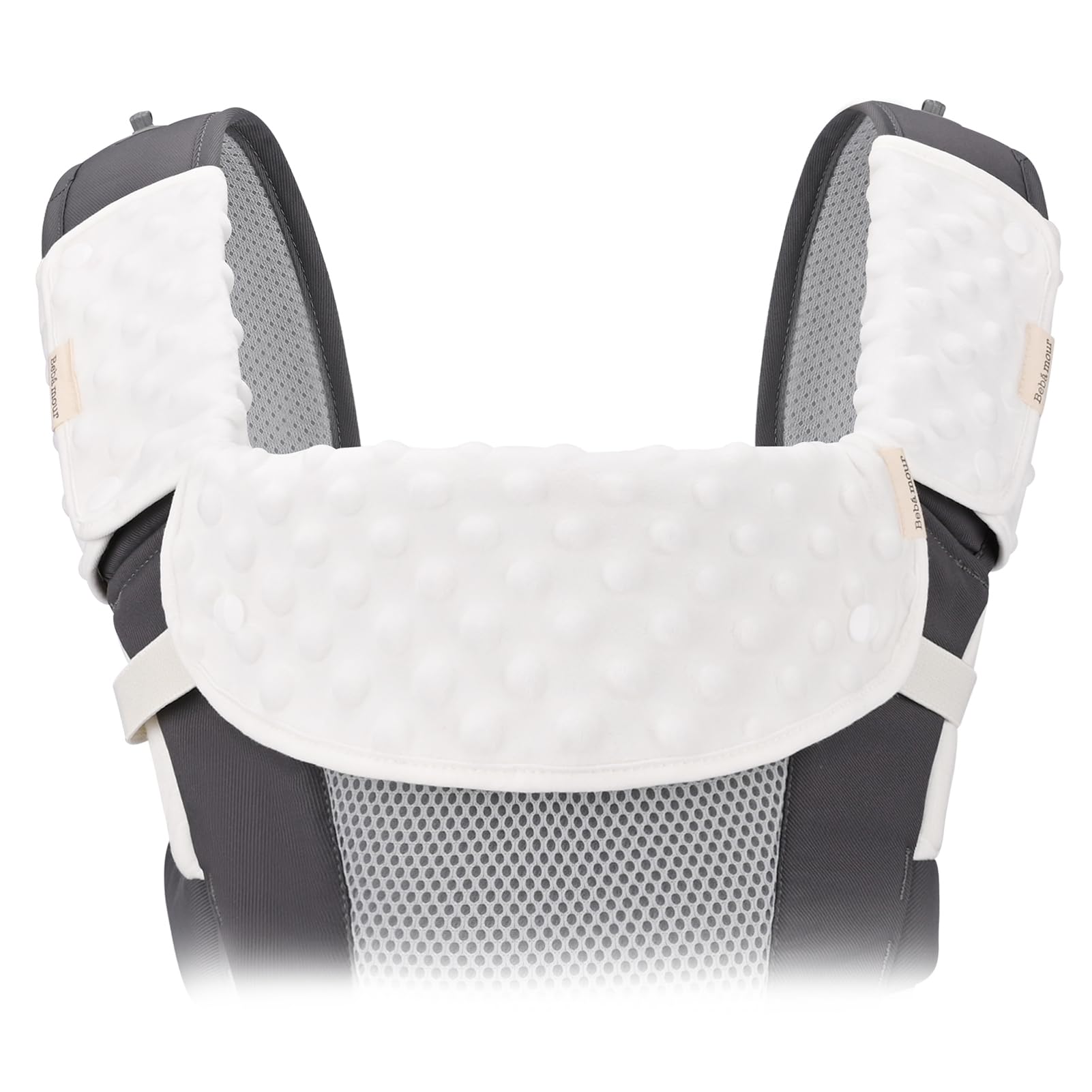 Bebear Bebamour cotton-teething pad closeup soft weave adds comfort for teething babies.