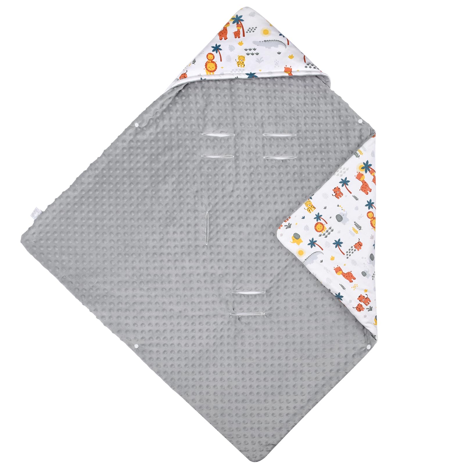 Bebamour windproof-hood car-seat-cover protects on cold days