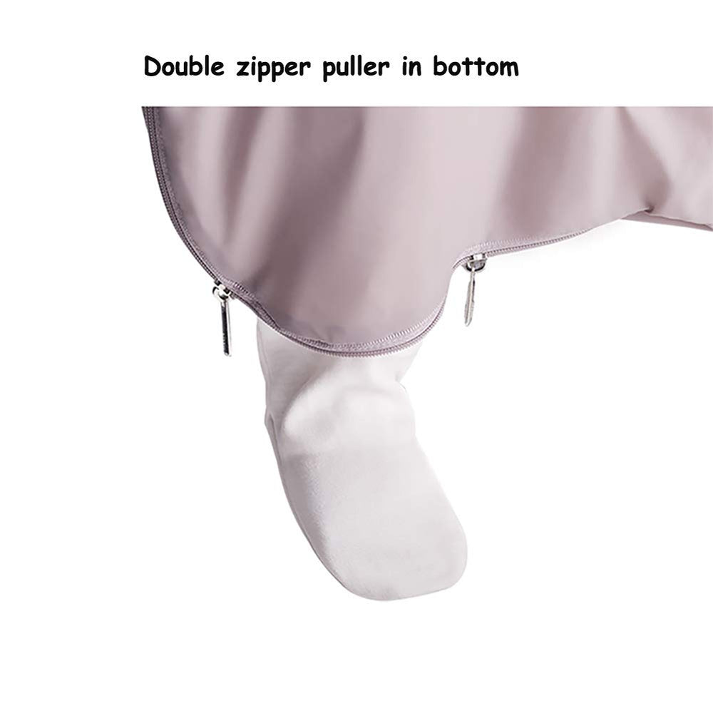 bebamour foot zips detail for easy warmth adjustment