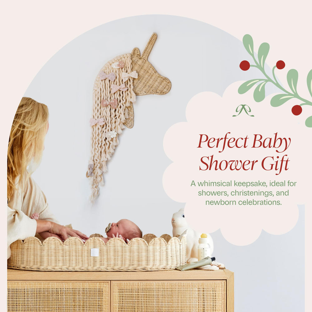 BEBE BASK unicorn gift idea for baby showers or birthdays stands out.