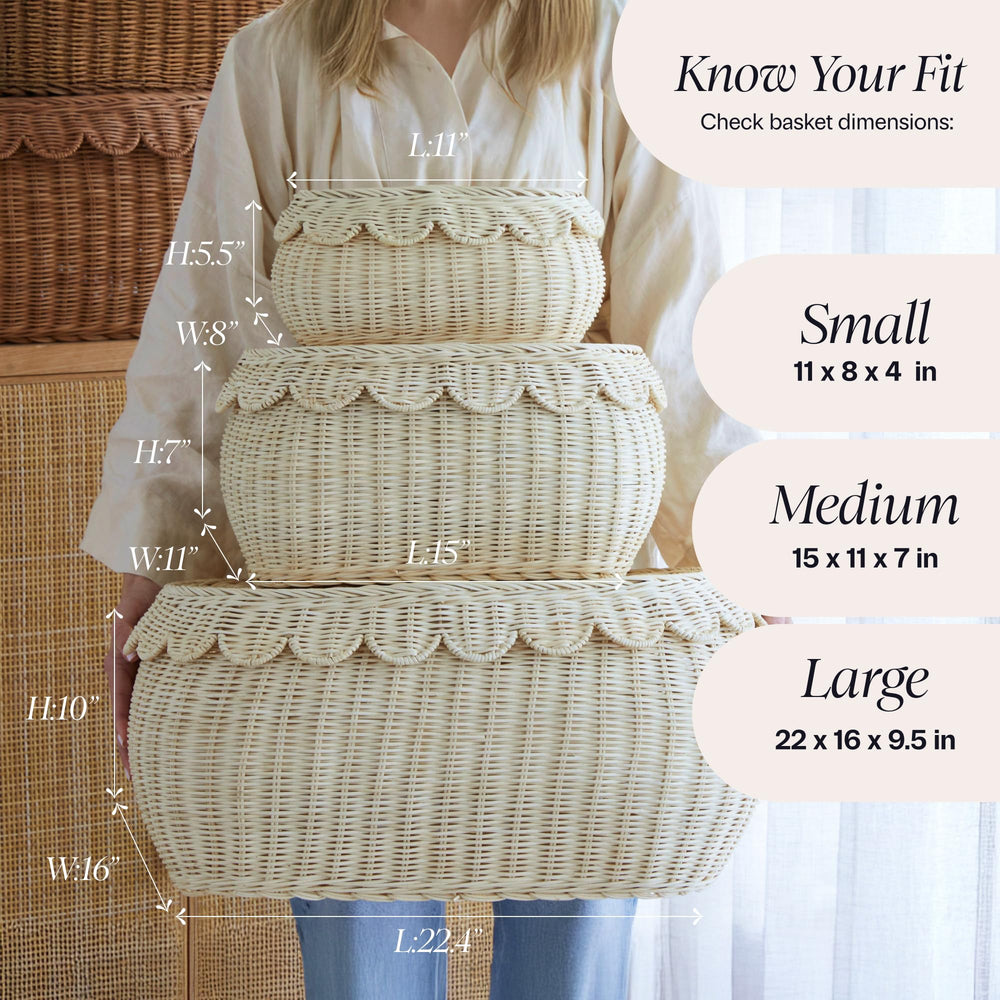 BEBE BASK Fauna large basket adds natural decor to rooms.