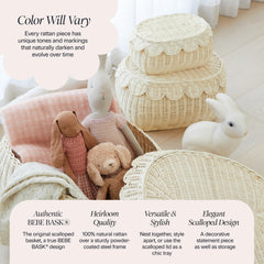 BEBE BASK Fauna nursery-organization basket helps sort toys.