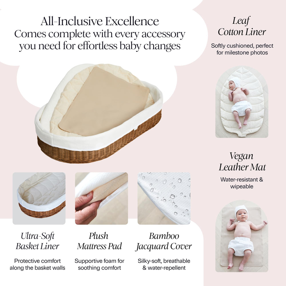 BEBE BASK Florence bamboo jacquard cover is soft and washable