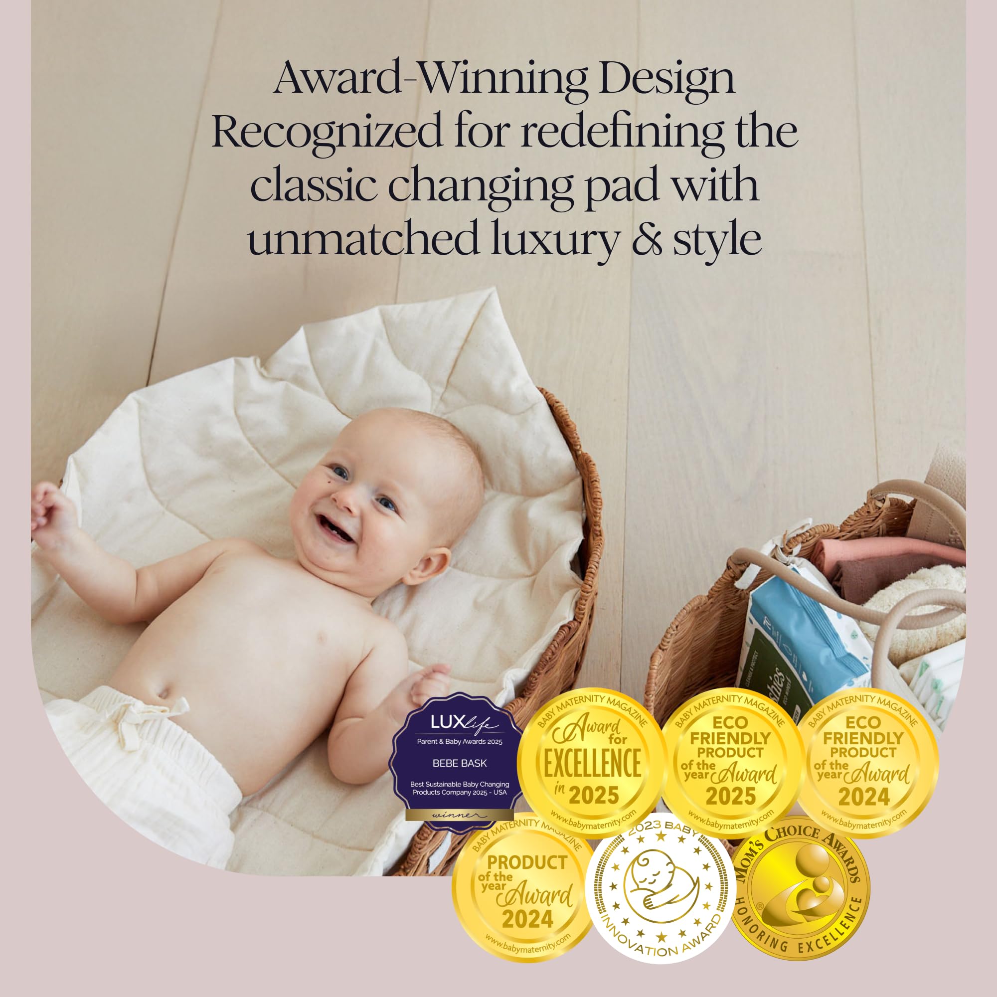 BEBE BASK Florence changing pad memory foam for baby comfort