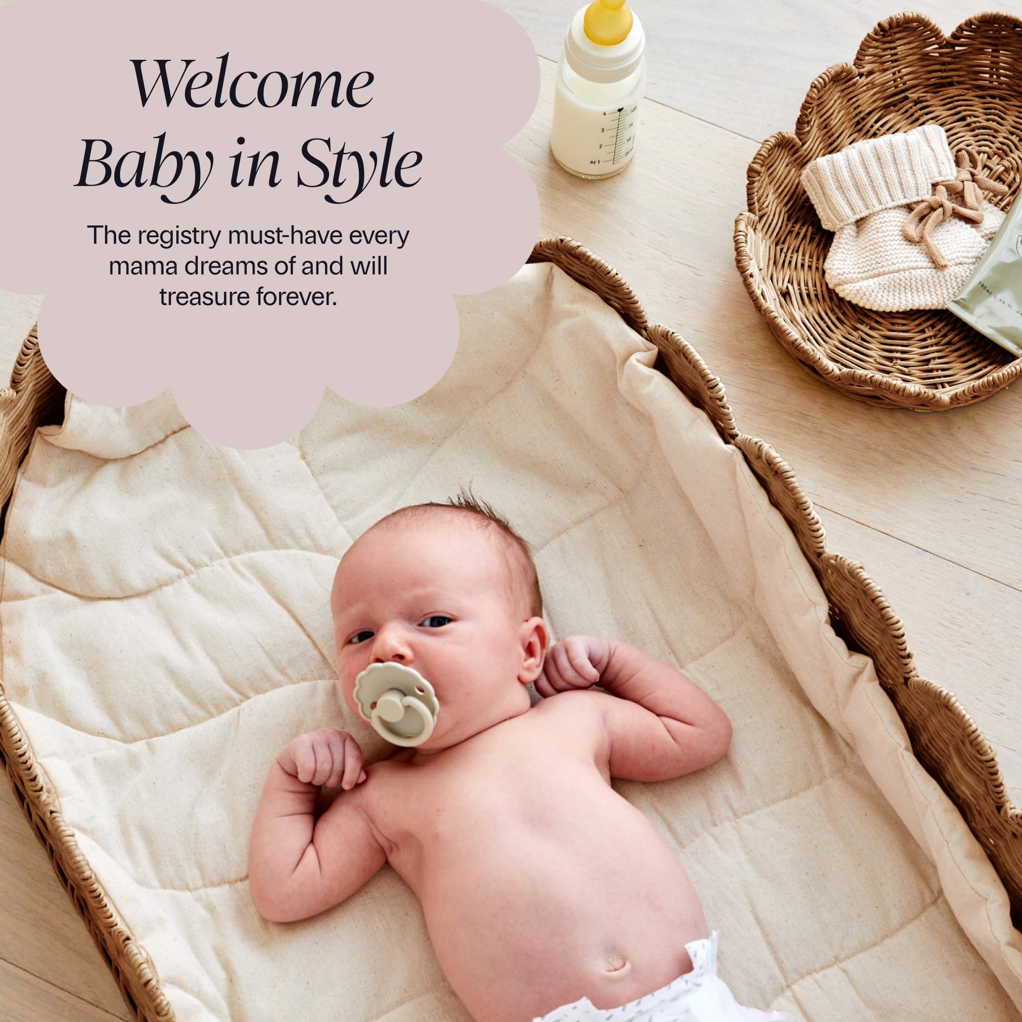 BEBE BASK Florence safety features with tall sides and sturdy frame