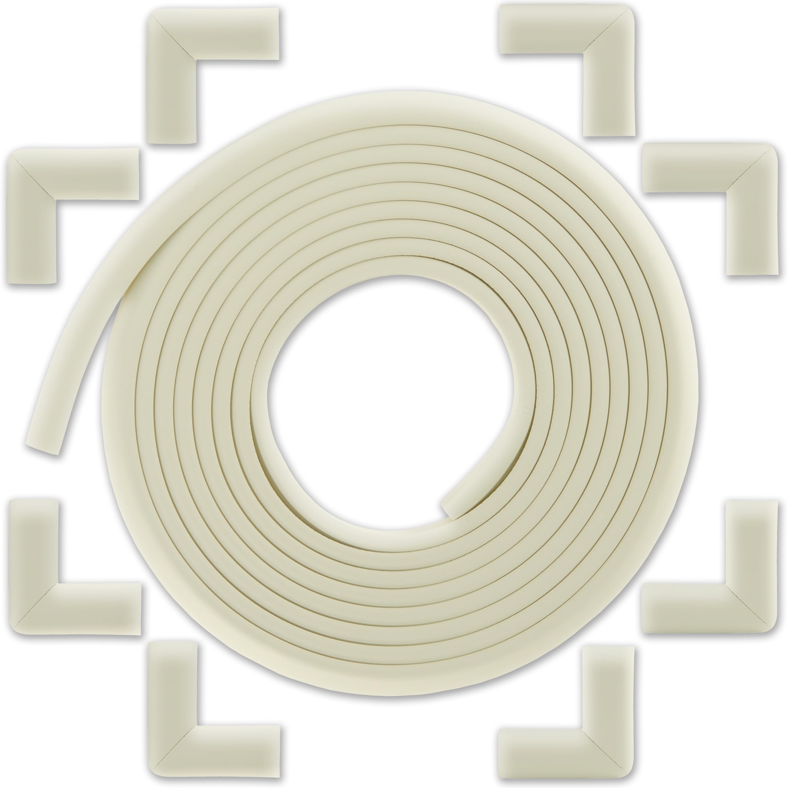 Bébé Earth edge protector on table edge enhances safety and clean look.
