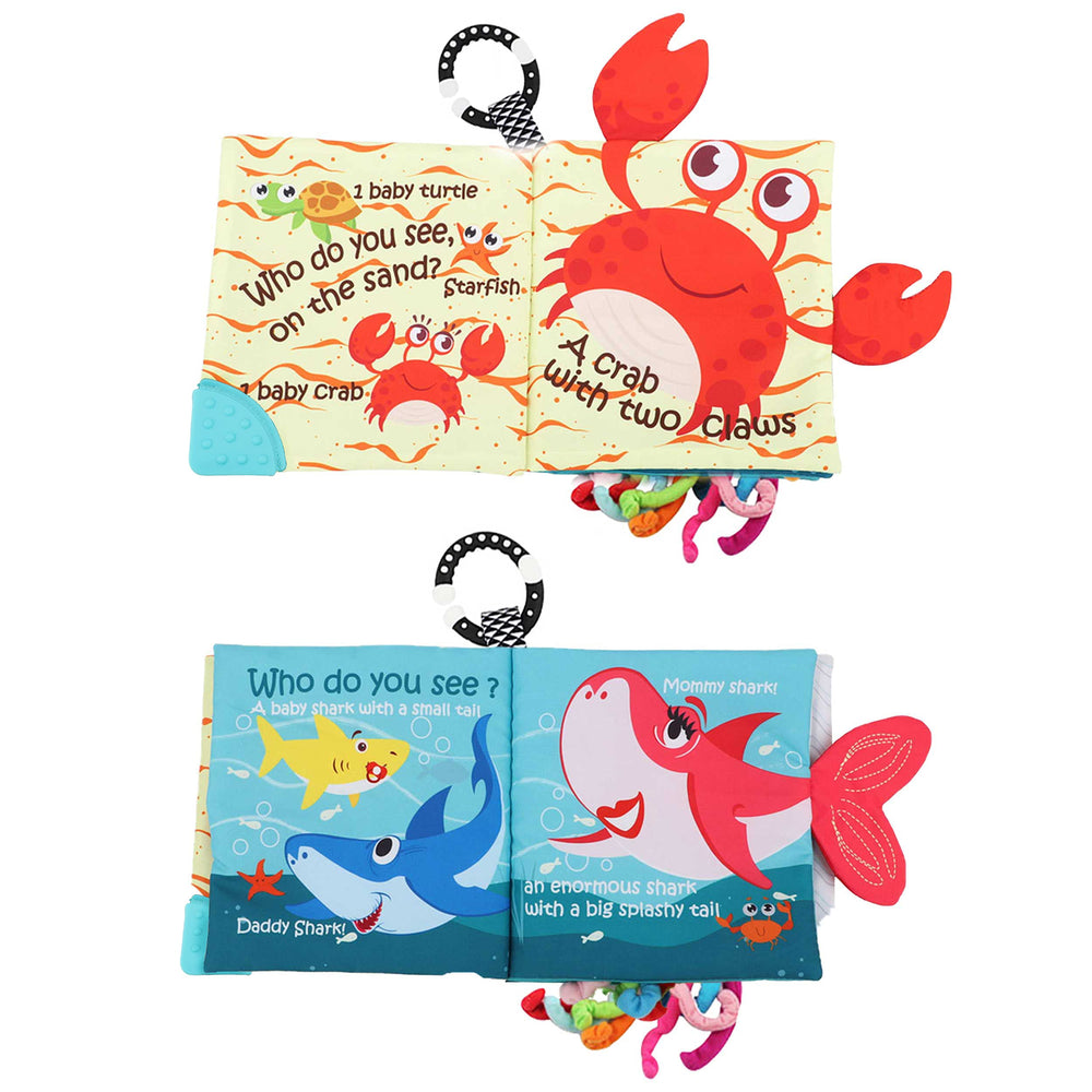 Bebe Mondo 3D octopus and shark engage little ocean explorers.