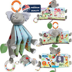 Bebe Mondo Elephant Touch and Feel Book cover invites tactile exploration.