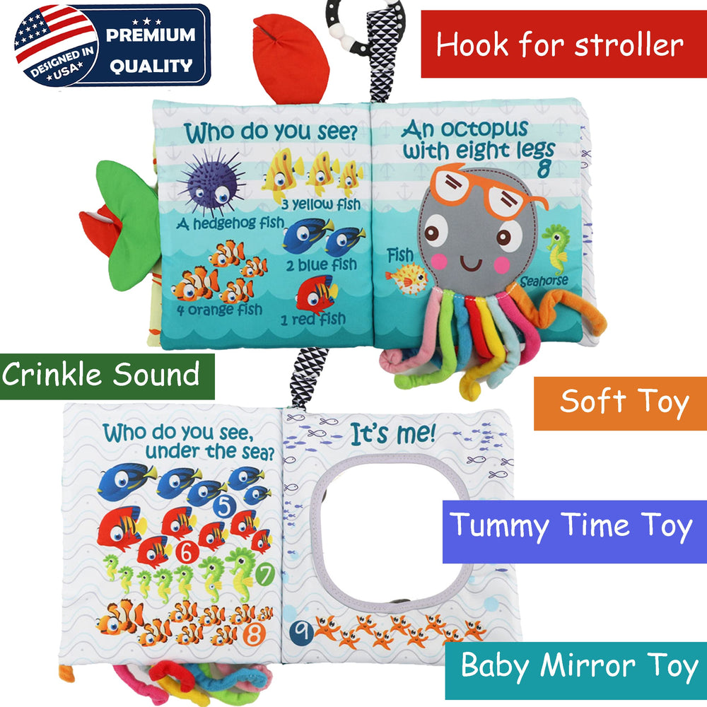 Bebe Mondo sea animals illustration supports language and exploration.