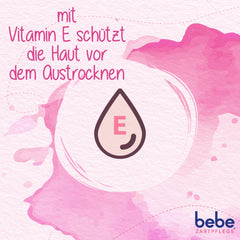 Bebe Zartcreme packaging label highlighting German-made care