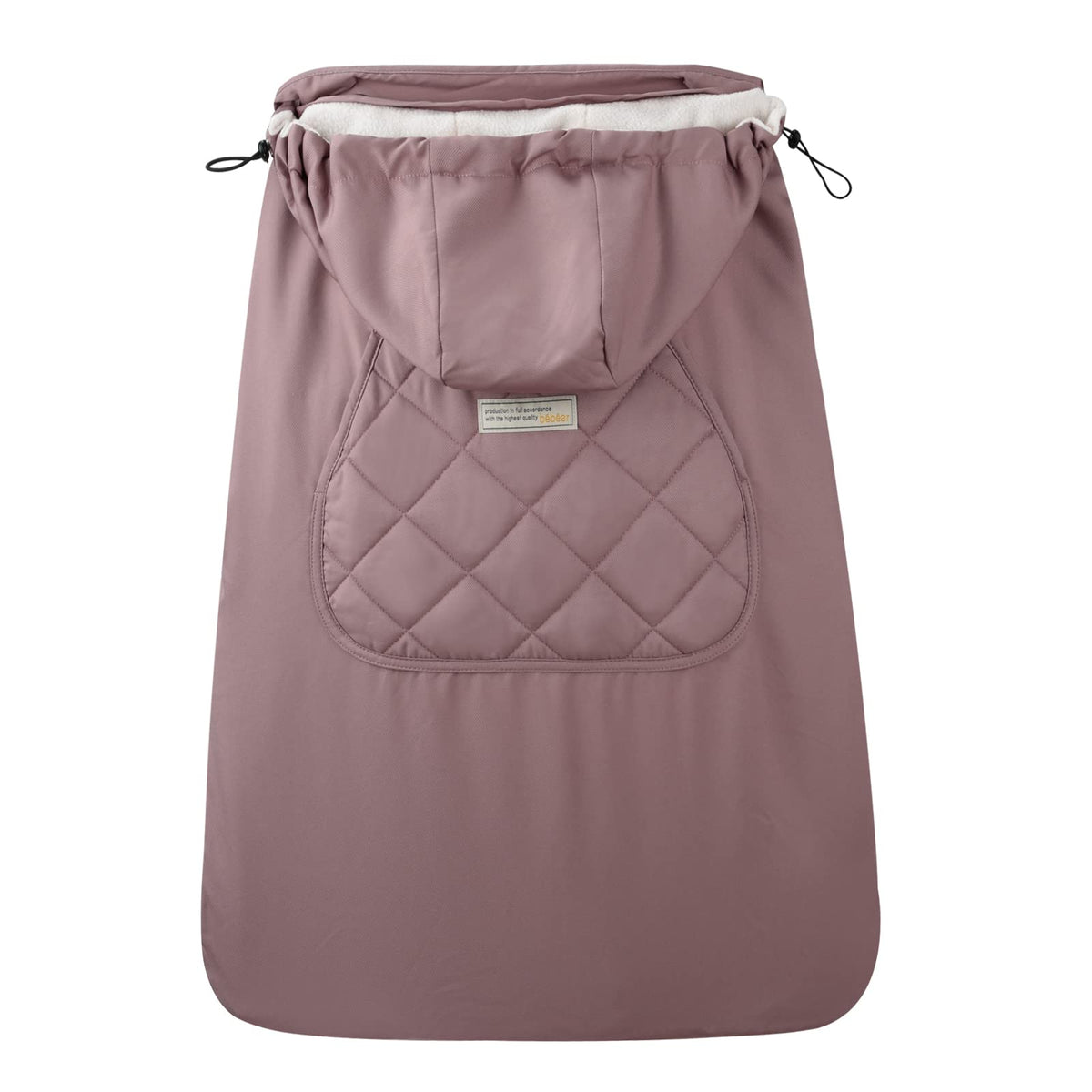 bebear Bebamour hoodie cover front view keeps baby warm and cozy on outings