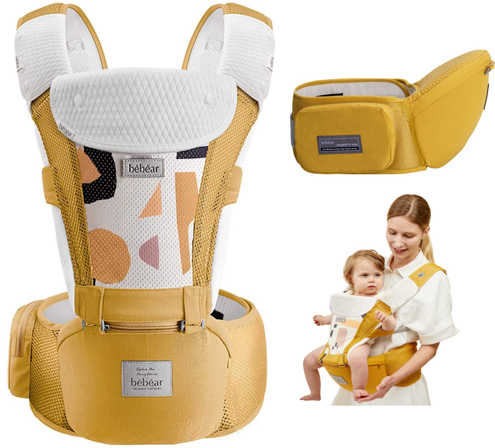 bebear Bebamour hoodie cover side view shows adaptable all-season protection for little ones