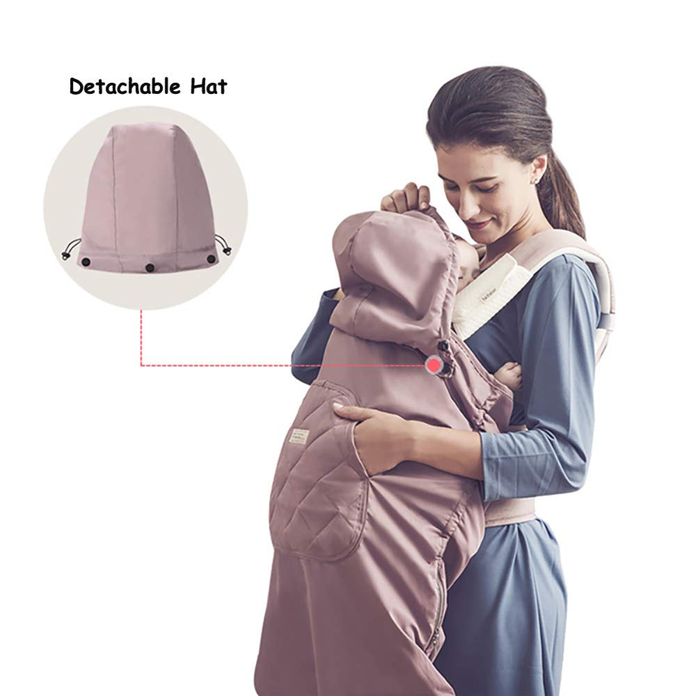 bebear Bebamour hoodie cover zippers-close detail communicates adjustable warmth for seasons