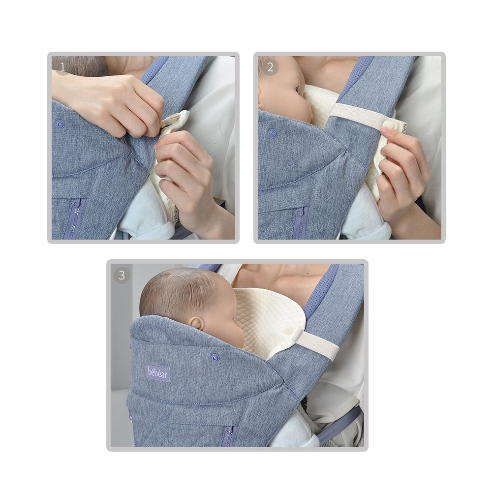 bebamour 100% cotton pads offer soft, absorbent protection.