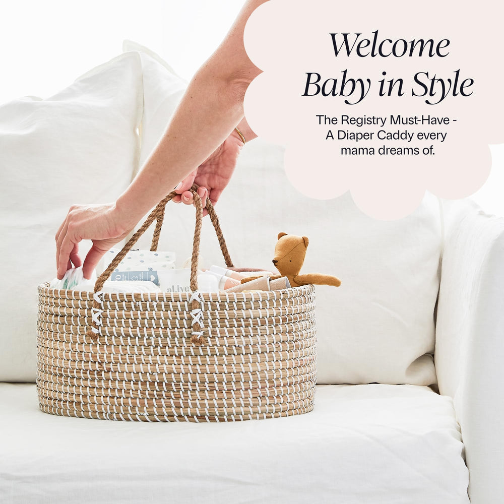 BEBE BASK diaper caddy gift-ready packaging ideal for baby showers