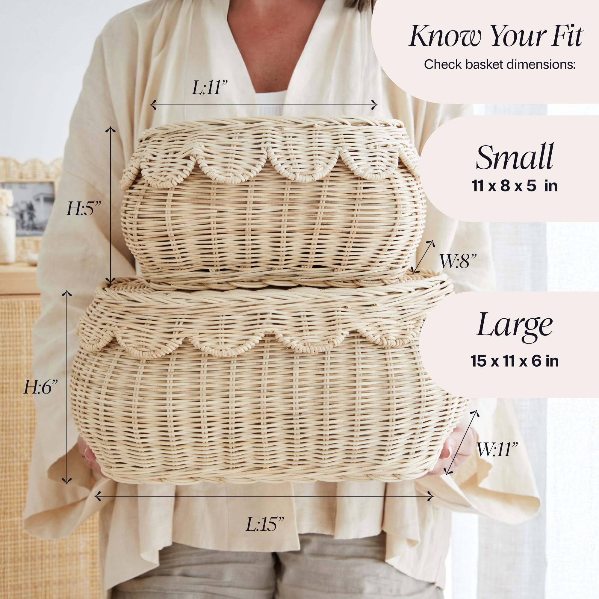 BEBE BASK woven rattan frame with powder-coated steel for durability.