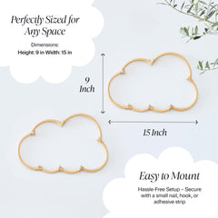 BEBE BASK wicker cloud decor packaging gift-ready presentation, perfect for baby showers.