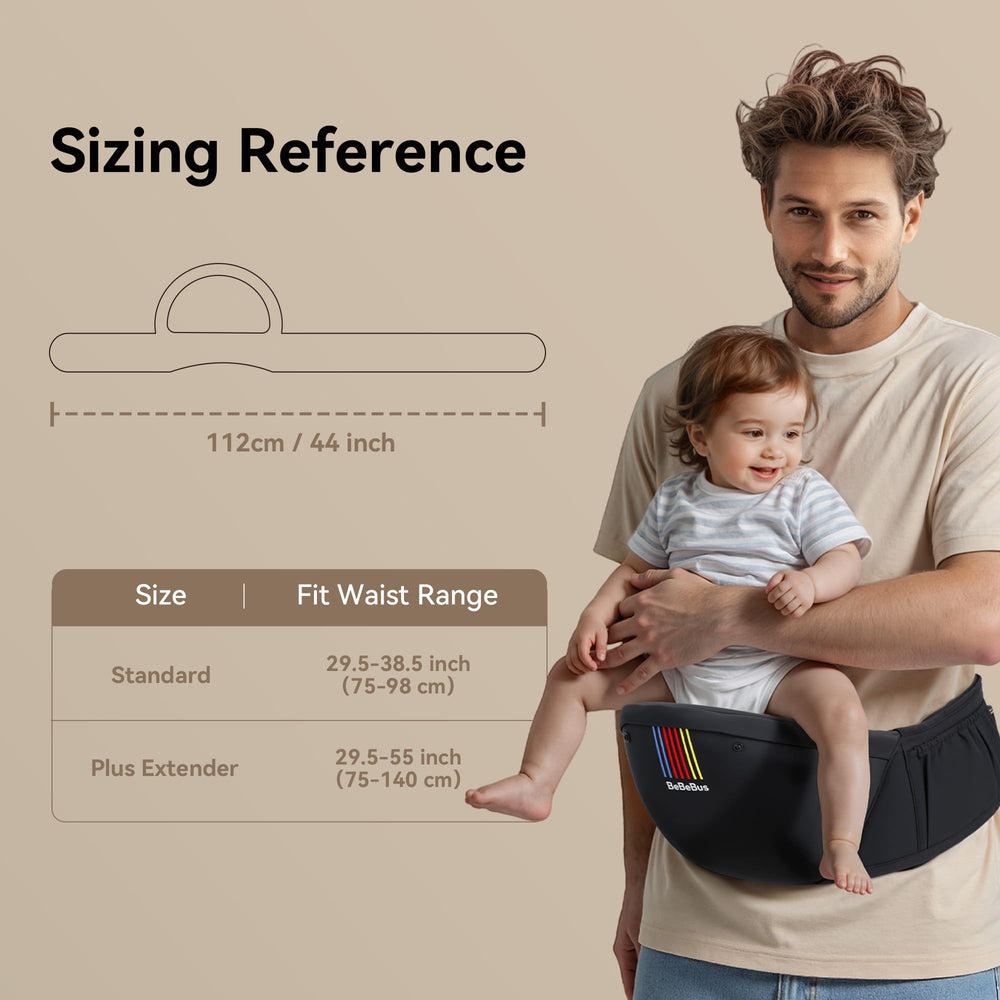 BeBeBus 3D curved back panel offers cushioned support during long wears.