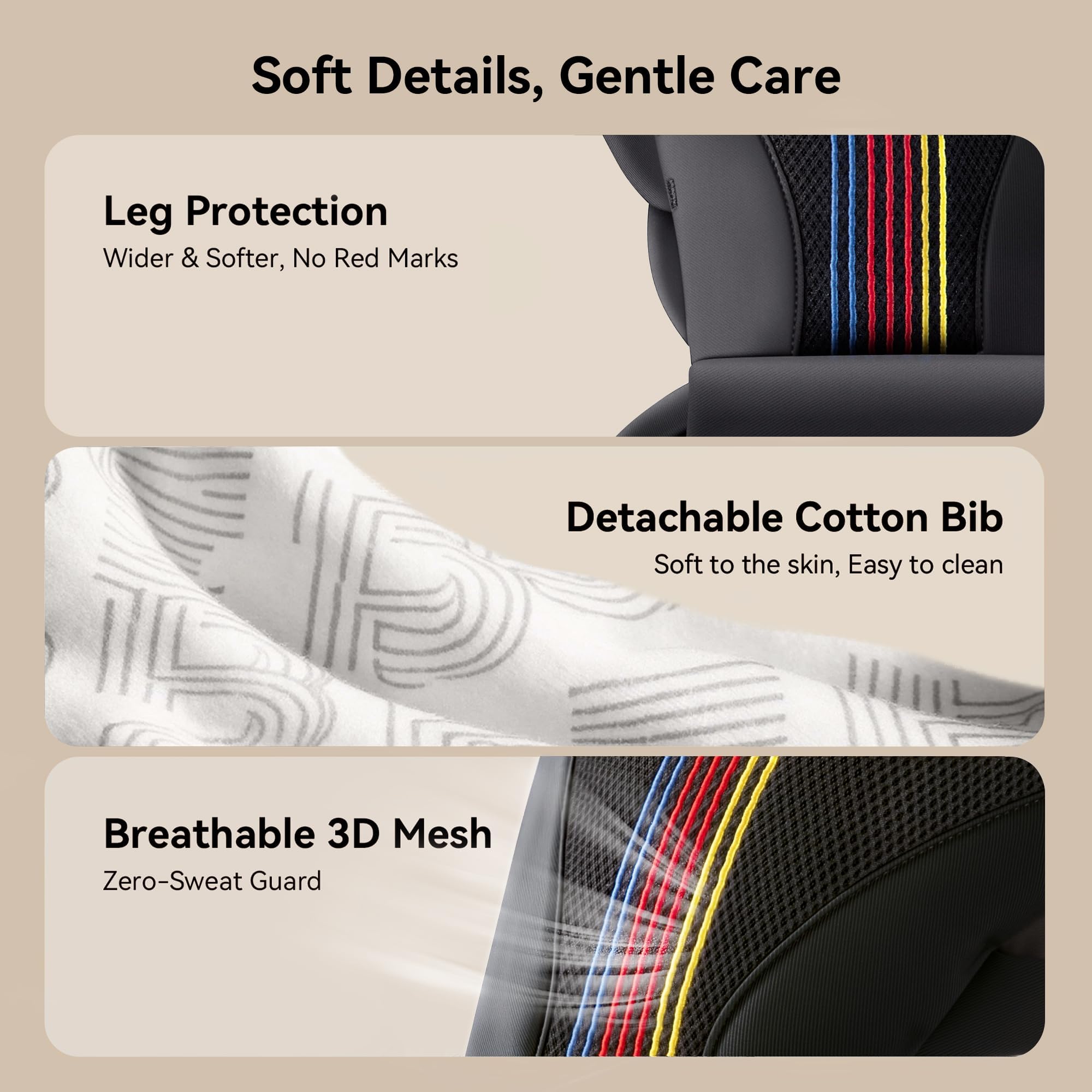 BeBeBus magnetic buckles enable quick, one-person setup for busy parents.