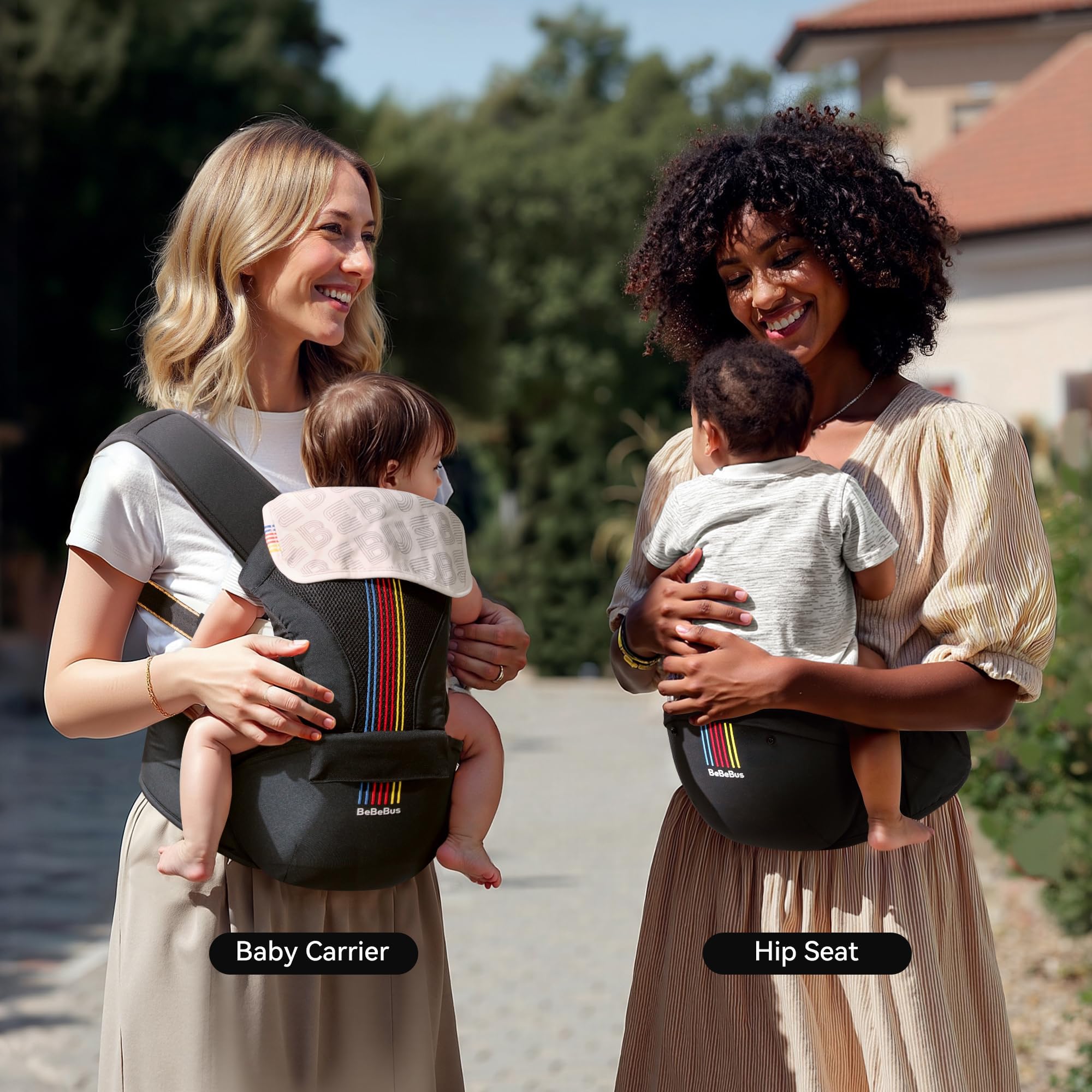 BeBeBus removable drool bib is machine-washable for easy cleanup.