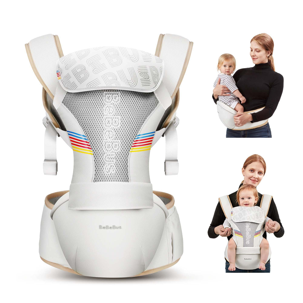 BeBeBus deep seat-base 9.8 by 6 inches supports toddlers securely.