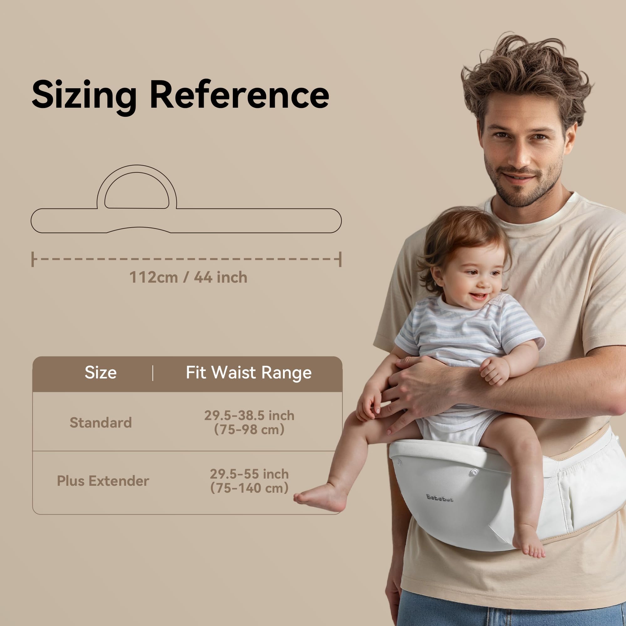 BeBeBus adjustable waistband extender offers flexible fit for growing parents.