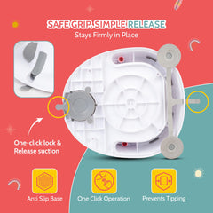 BEBECAN foldable bath seat is travel-friendly and quick to set up.