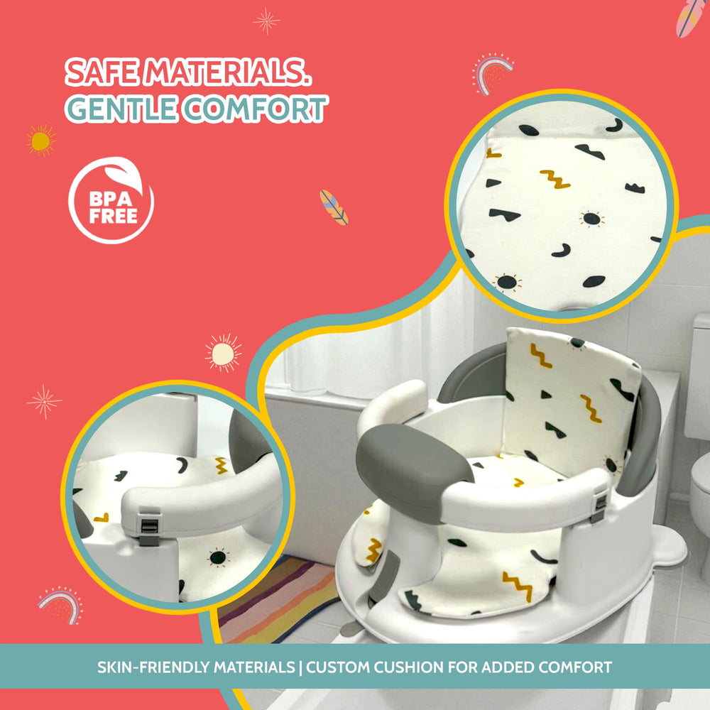 BEBECAN included scalp brush and rinsing cup enhance bath routines.