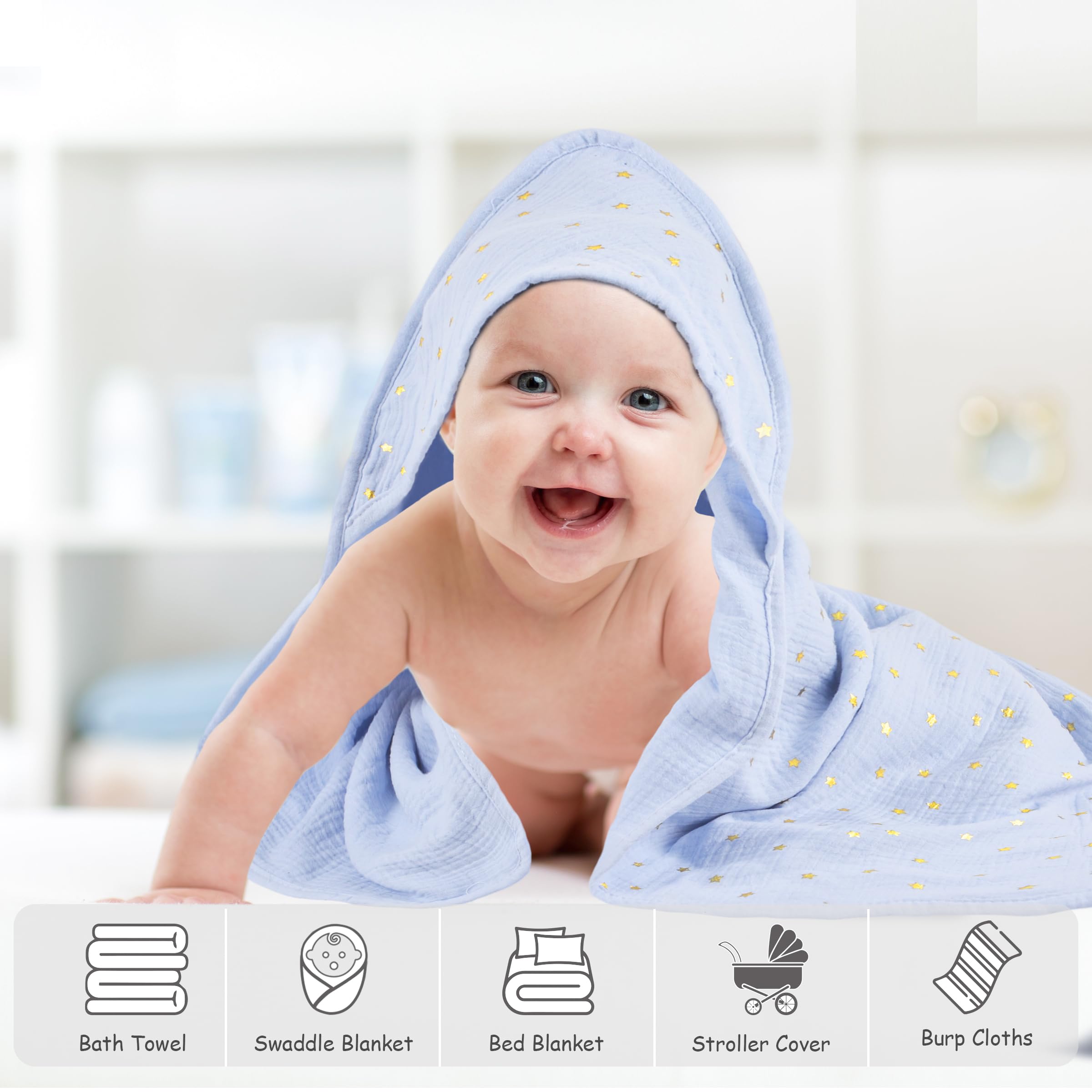 BEBE FAVOUR towel used as nursing cover or stroller blanket for on-the-go.