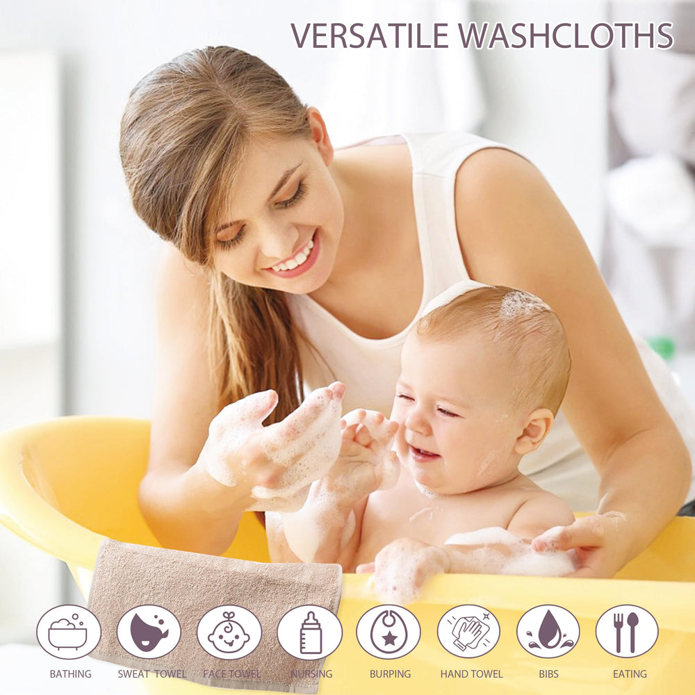 BEBE FAVOUR washcloth set with elegant gift-ready packaging.