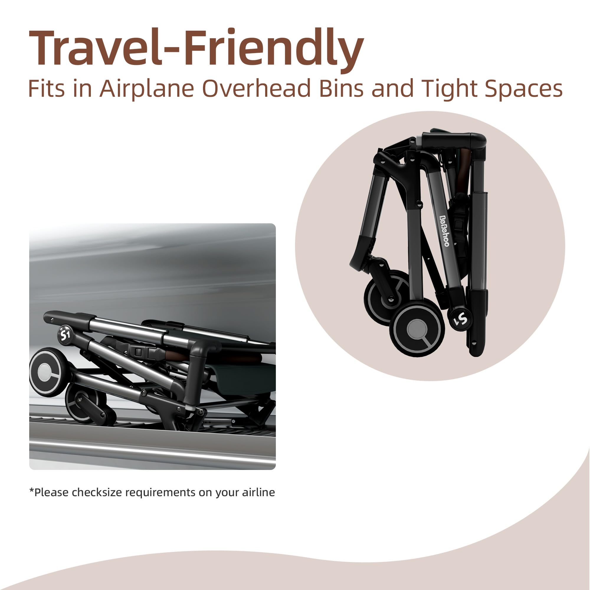 Bebehoo aluminum-frame stroller offers durable daily-use construction.