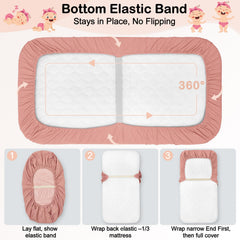BeBeJoJo bassinet sheets are machine washable for easy care and lasting softness