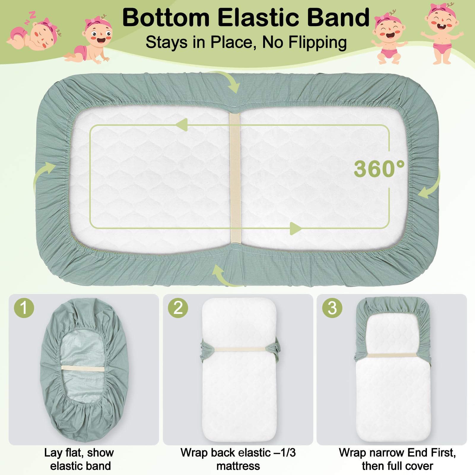 BeBeJoJo bassinet sheets fit standard oval, rectangular, and hourglass mattresses.