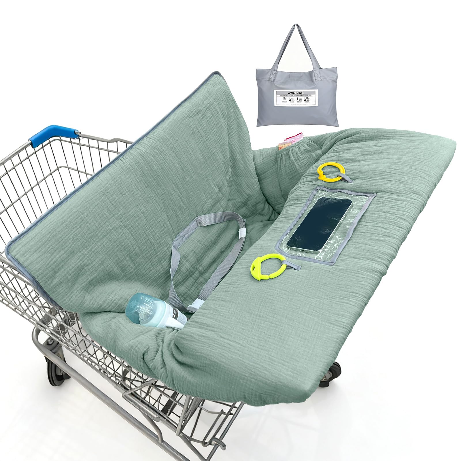 BeBeJoJo muslin cart cover machine-washable care for easy cleaning