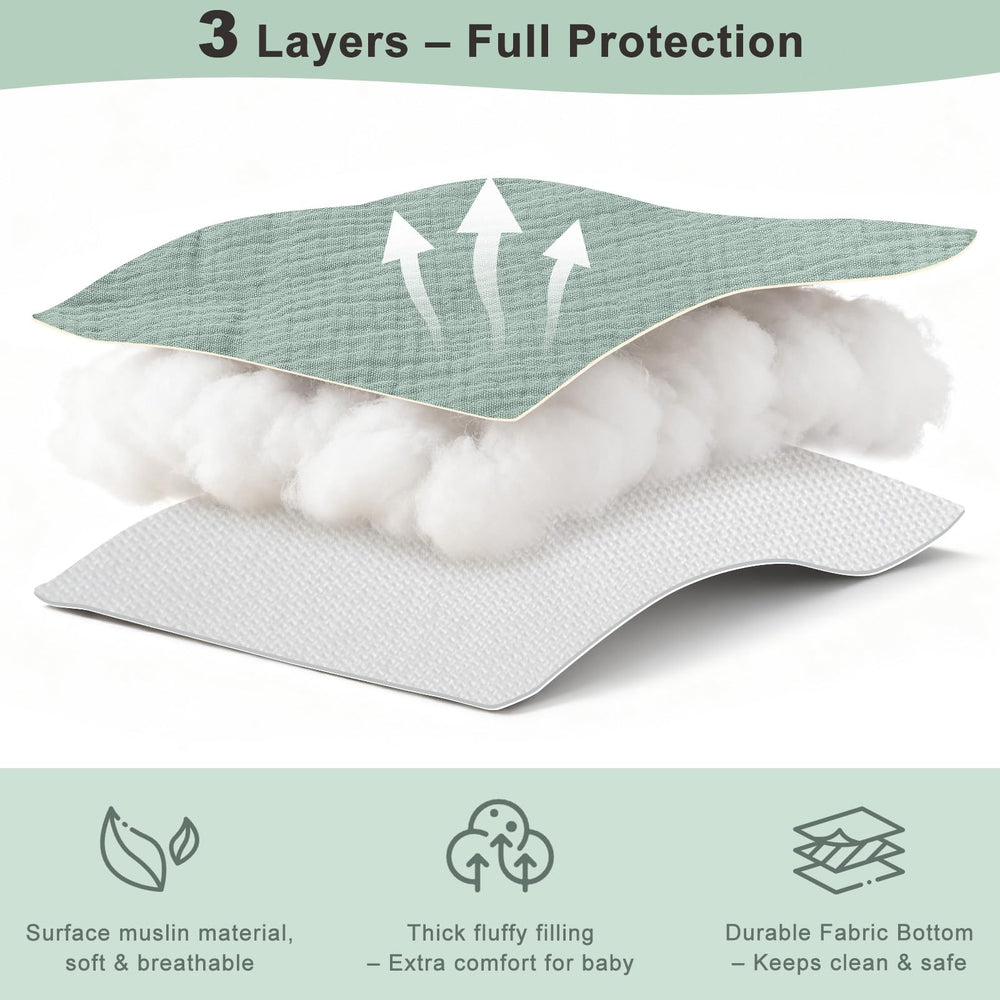 BeBeJoJo muslin cart cover storage-pocket-detail with convenient pockets