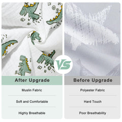 BeBeJoJo Muslin Shopping Cart Cover provides 360-degree protection for a cleaner shopping environment.