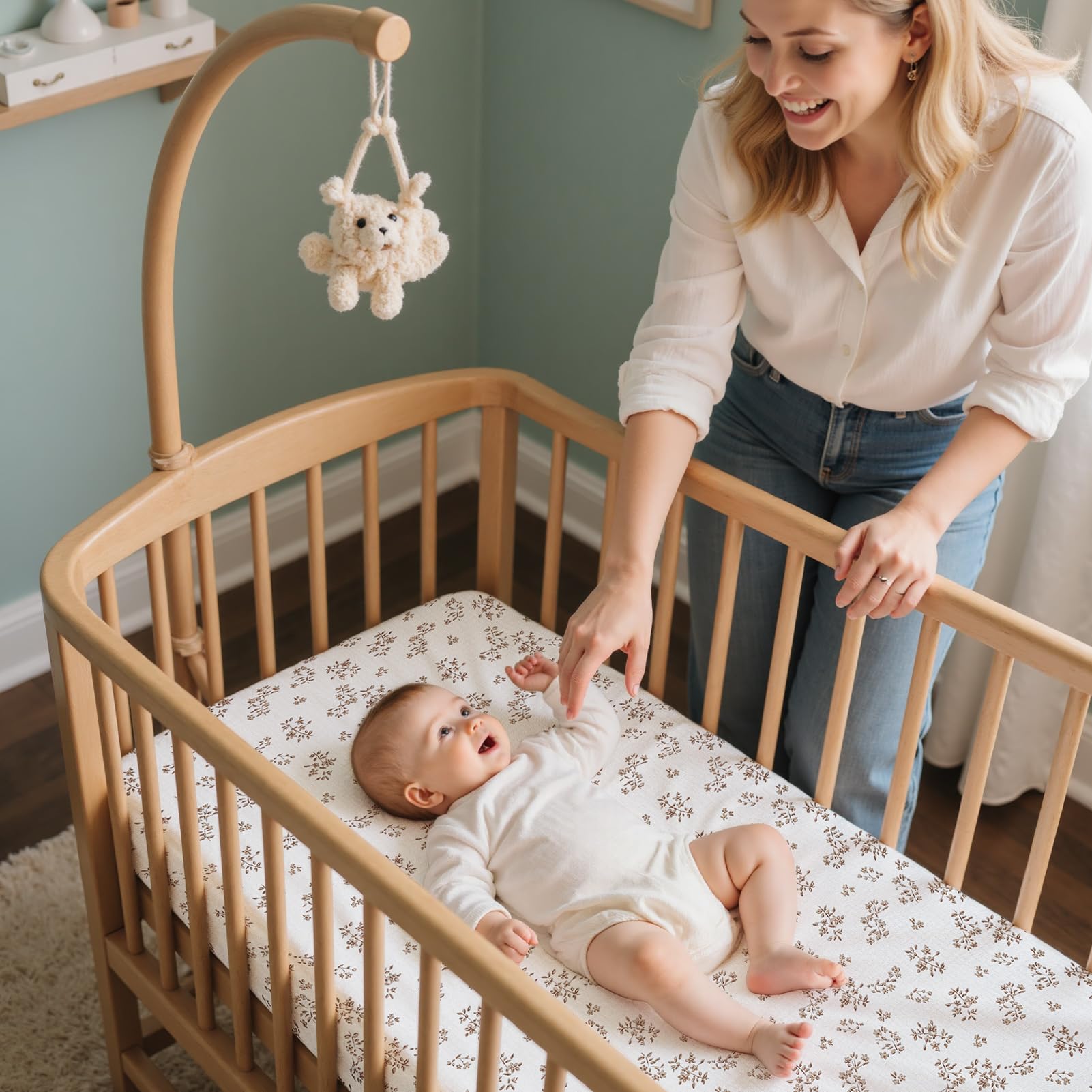BeBeJoJo muslin top layer feels gentle against baby skin.