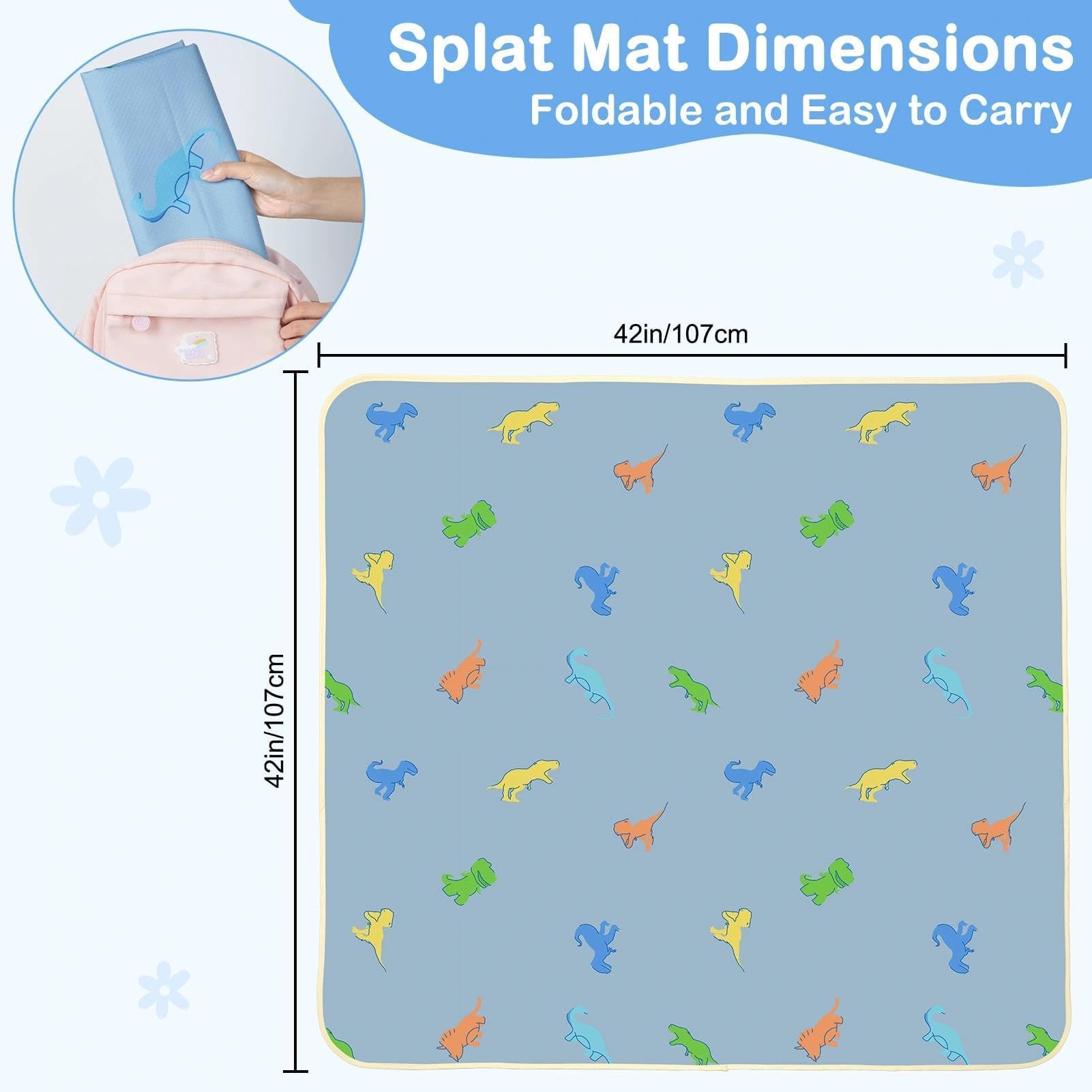 BeBeJoJo Splat Mat foldable and portable for travel