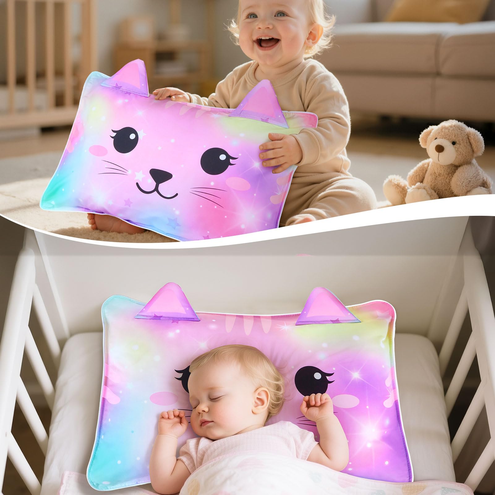BeBeJoJo 2-pack packaging—convenient twin pillowcases for home or travel