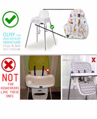 Bebek Ozel cushion nature green reversible design provides two looks during meals.