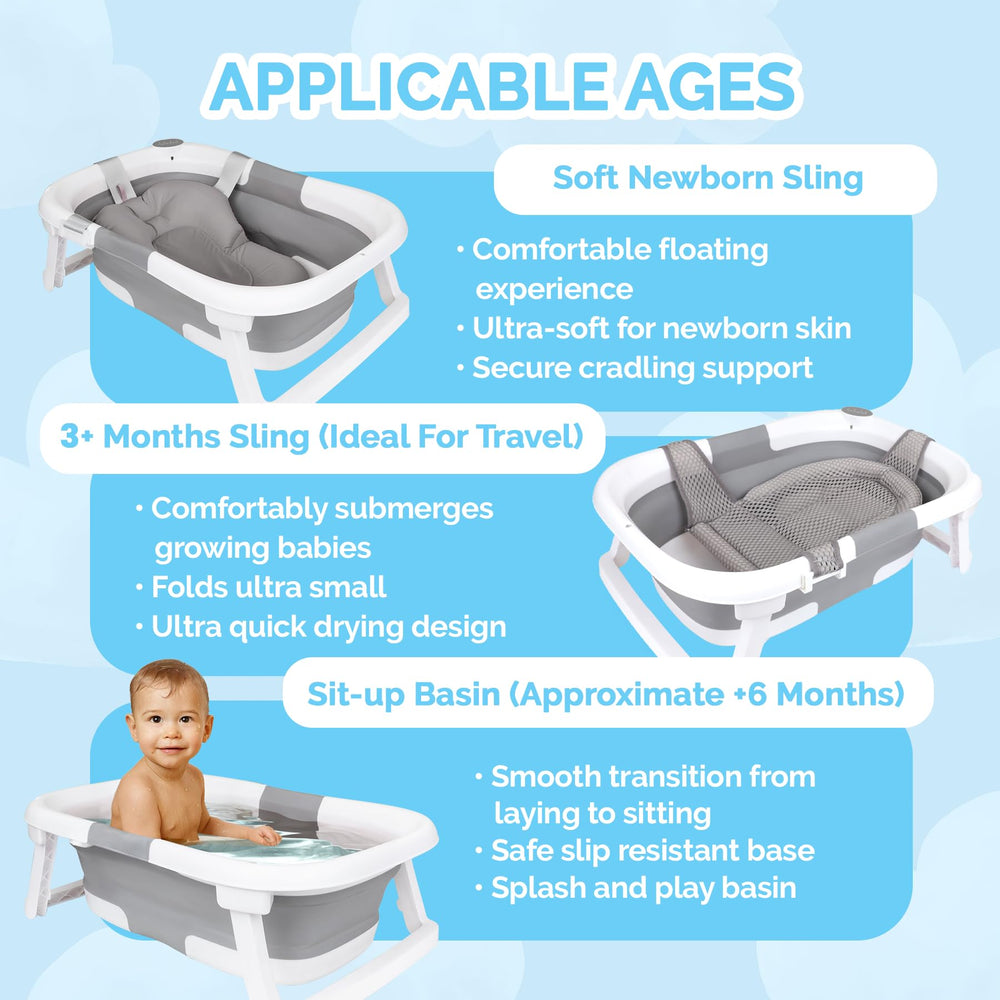 Bebeleh showerhead holder and anti-slip base keep bath time stable.