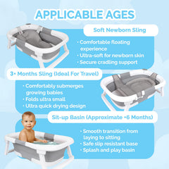 Bebeleh showerhead holder and anti-slip base keep bath time stable.