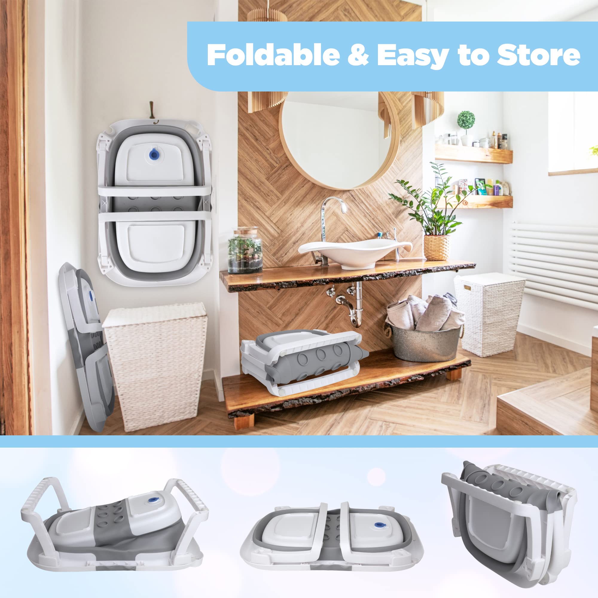 Bebeleh space-saving folded design stores flat and dries quickly.