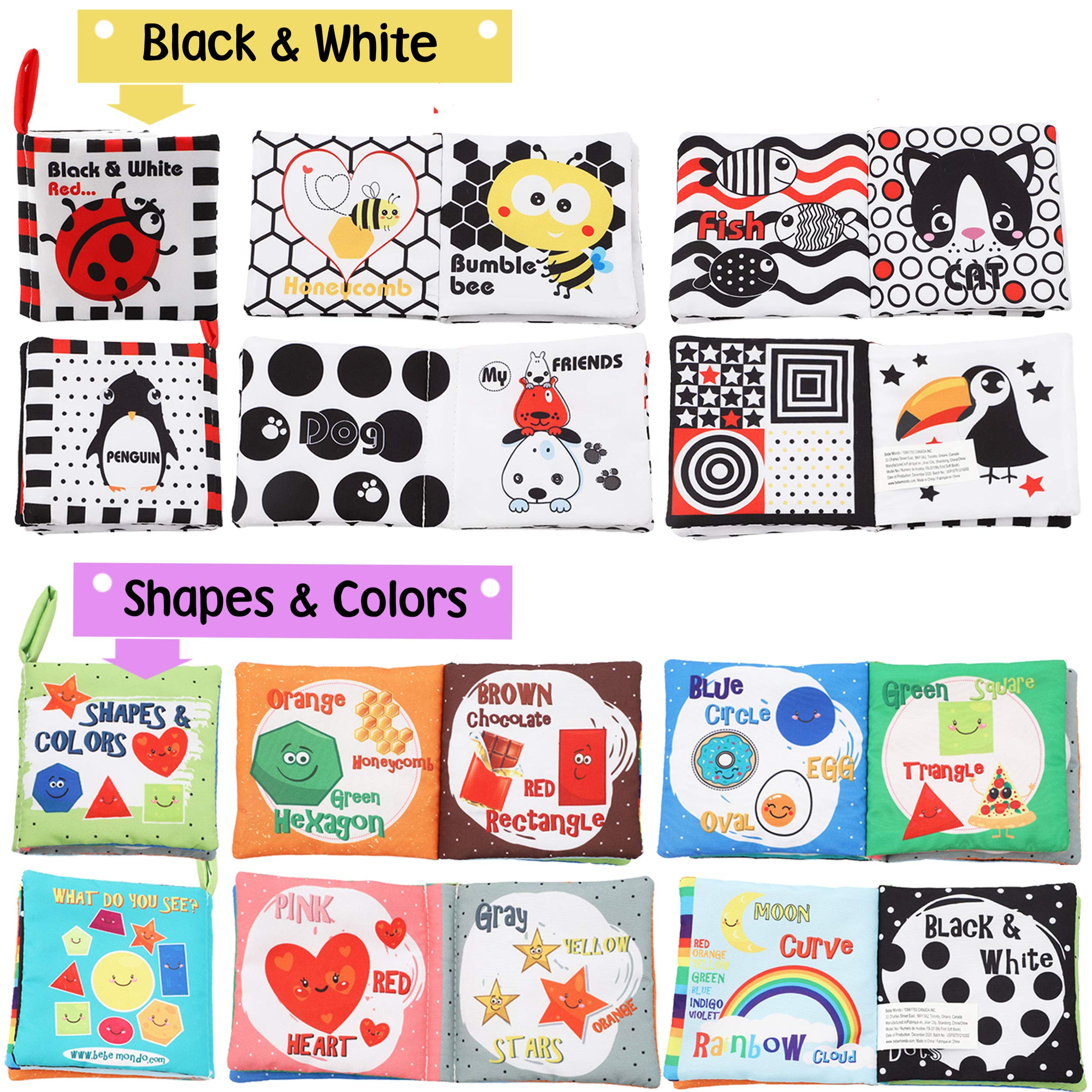 Bebe Mondo ocean world letters numbers book supports early literacy skills.